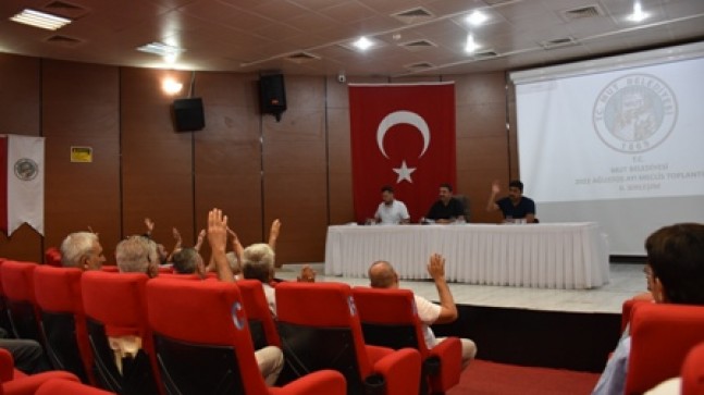 Mut Belediye Meclisi’nin Ağustos Ayı İkinci Oturumu Yapıldı