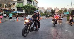 Motosikletli Polis Timleri Mersin sokaklarında