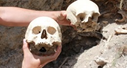 Mut’ta definecilerin talan ettiği tarihi  yerlerden insan kemikleri çıktı
